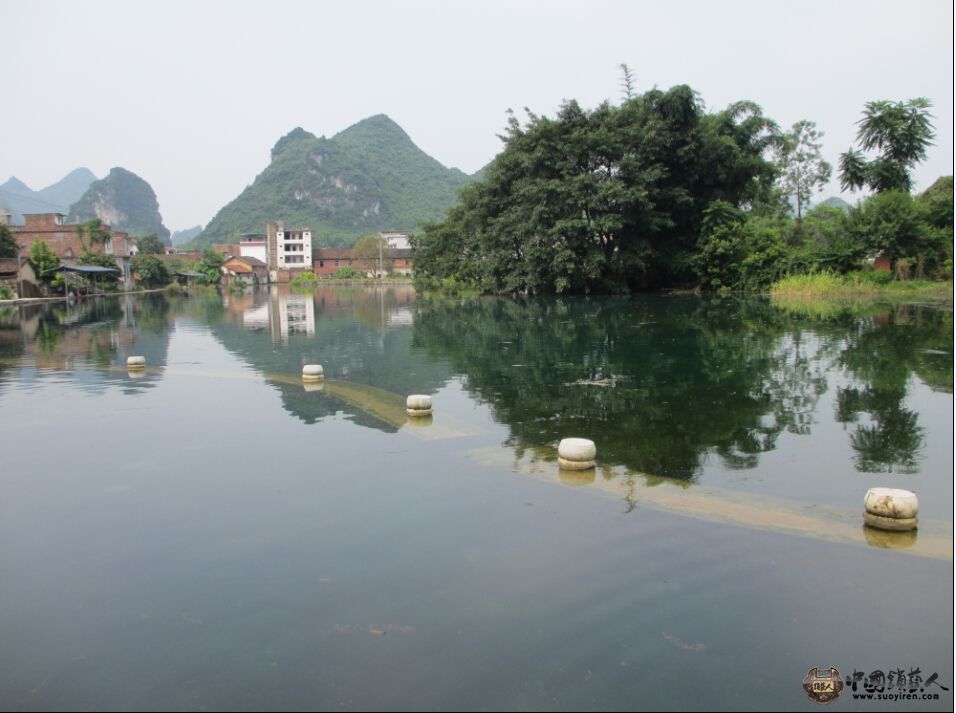 村里的冰泉景色