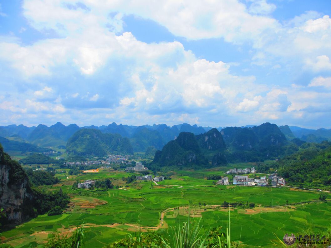 田园与山的结合